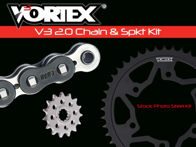 Vortex Racing V3 Chain & Sprocket Kit for Motorcycle - 2910-16, 526S-45,