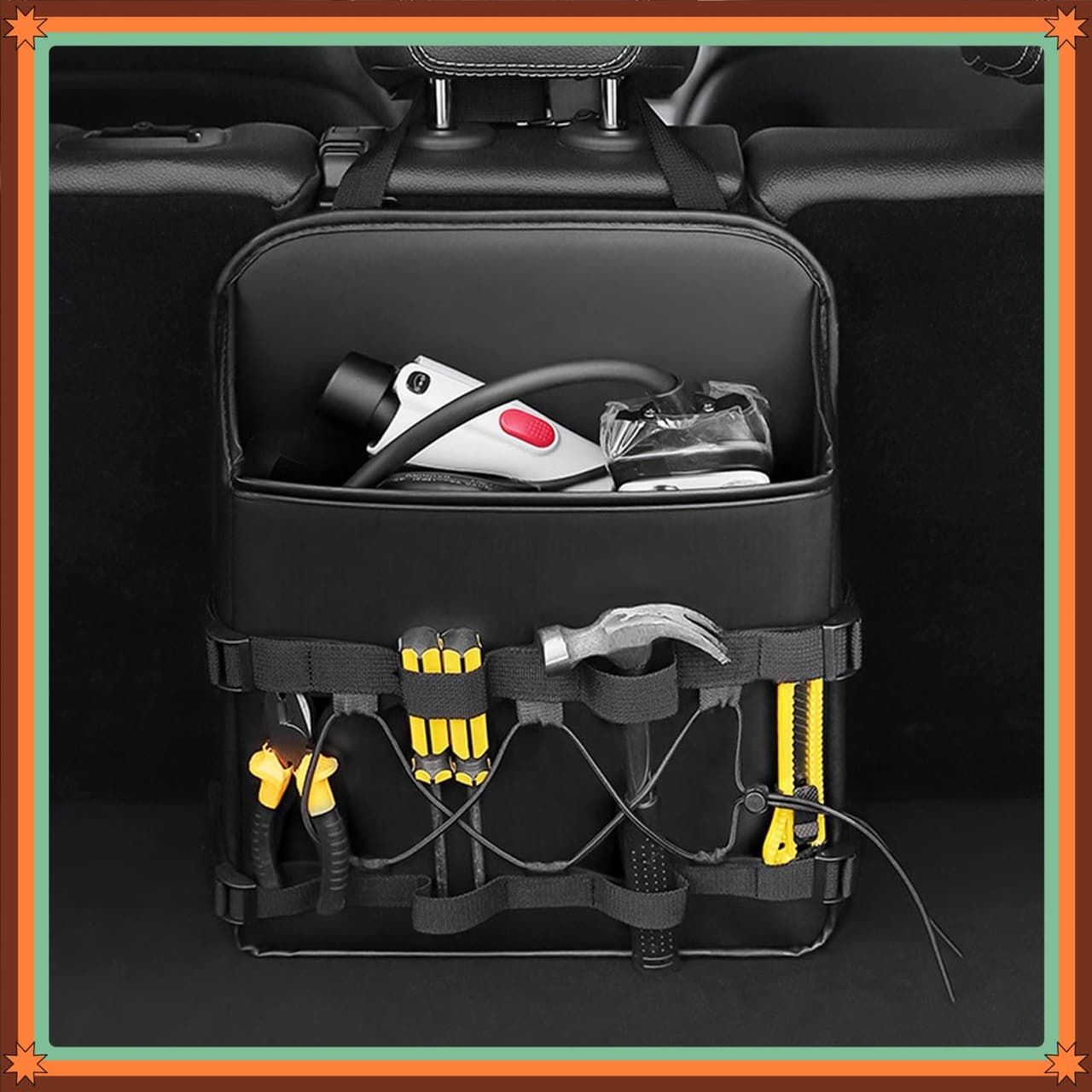 Car Auto Seat Back Multi-Pocket Storage Bag Organizer Holder Travel Hanger