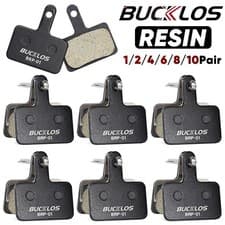BUCKLOS Disc Brake Pads Resin for Shimano B01S B03S B05S MTB Hydraulic E-Bike