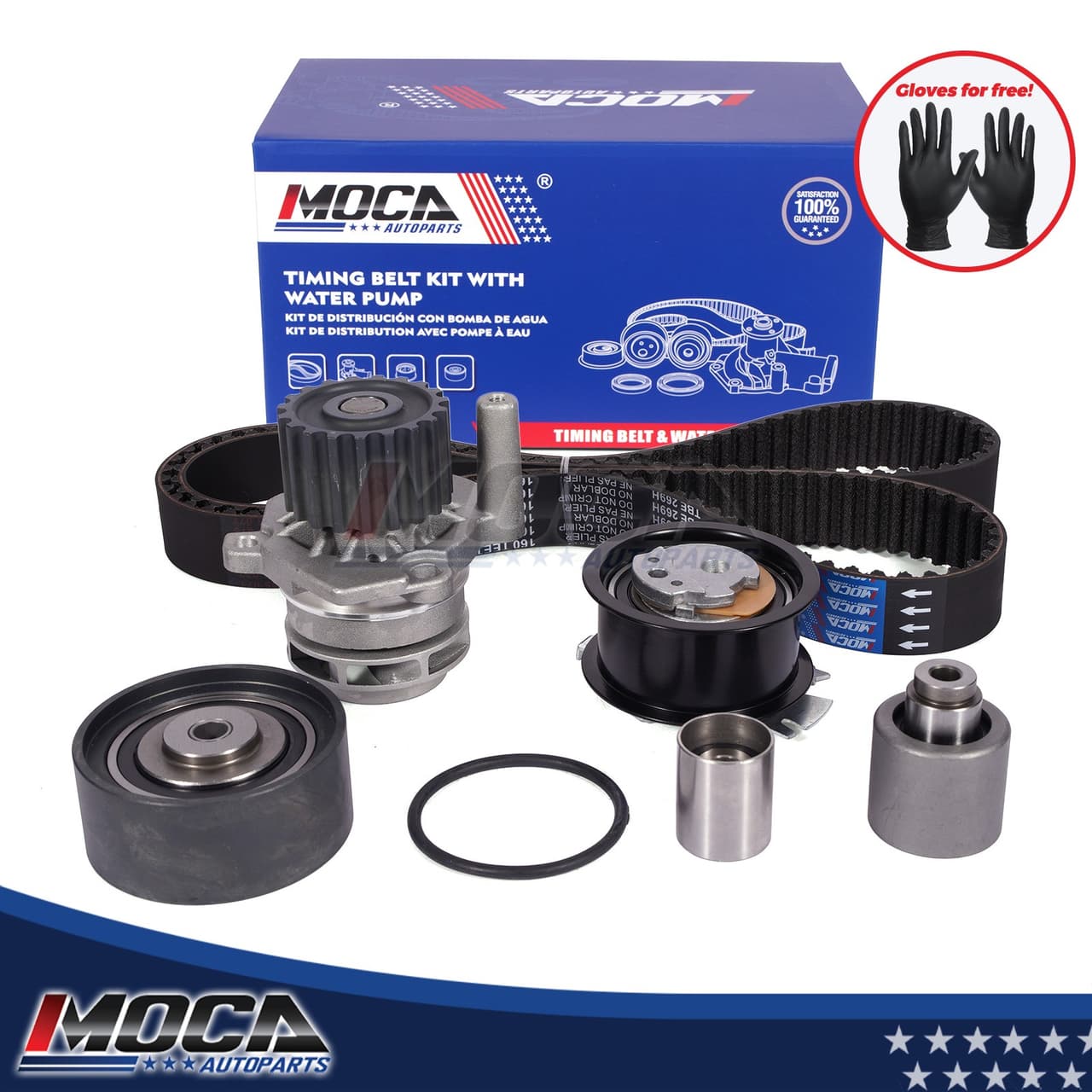 Timing Belt Water Pump Kit For 09-14 Audi A3 VW Beetle Golf Jetta 2.0L TDI Model