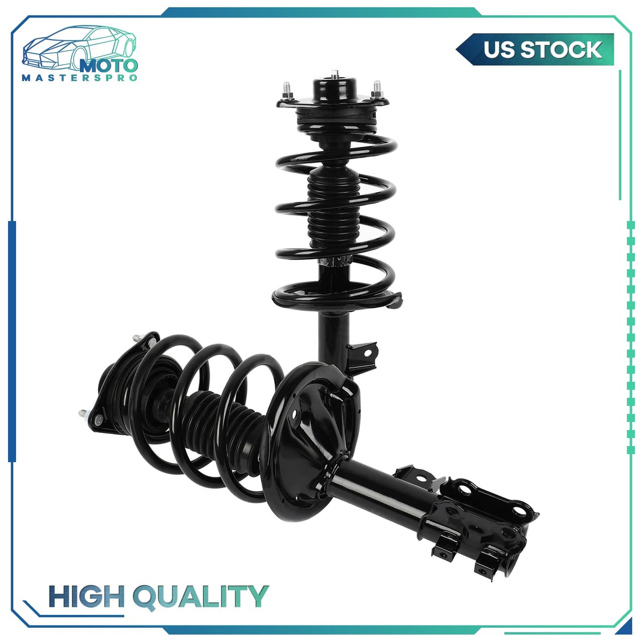 2pcs Front Struts W/ Coil Spring For 2010 2011 2012 2013 Kia Forte Koup 2.0L