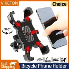 Motorcycle Phone Mount Auto Lock 100mph Military Anti-Shake Bike Phone Holder