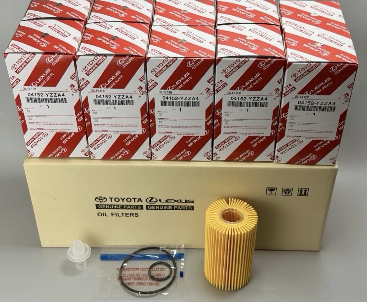 TOYOTA LEXUS OIL FILTER 10 PACK GENUINE OEM 04152-YZZA4 TUNDRA SEQUIOA
