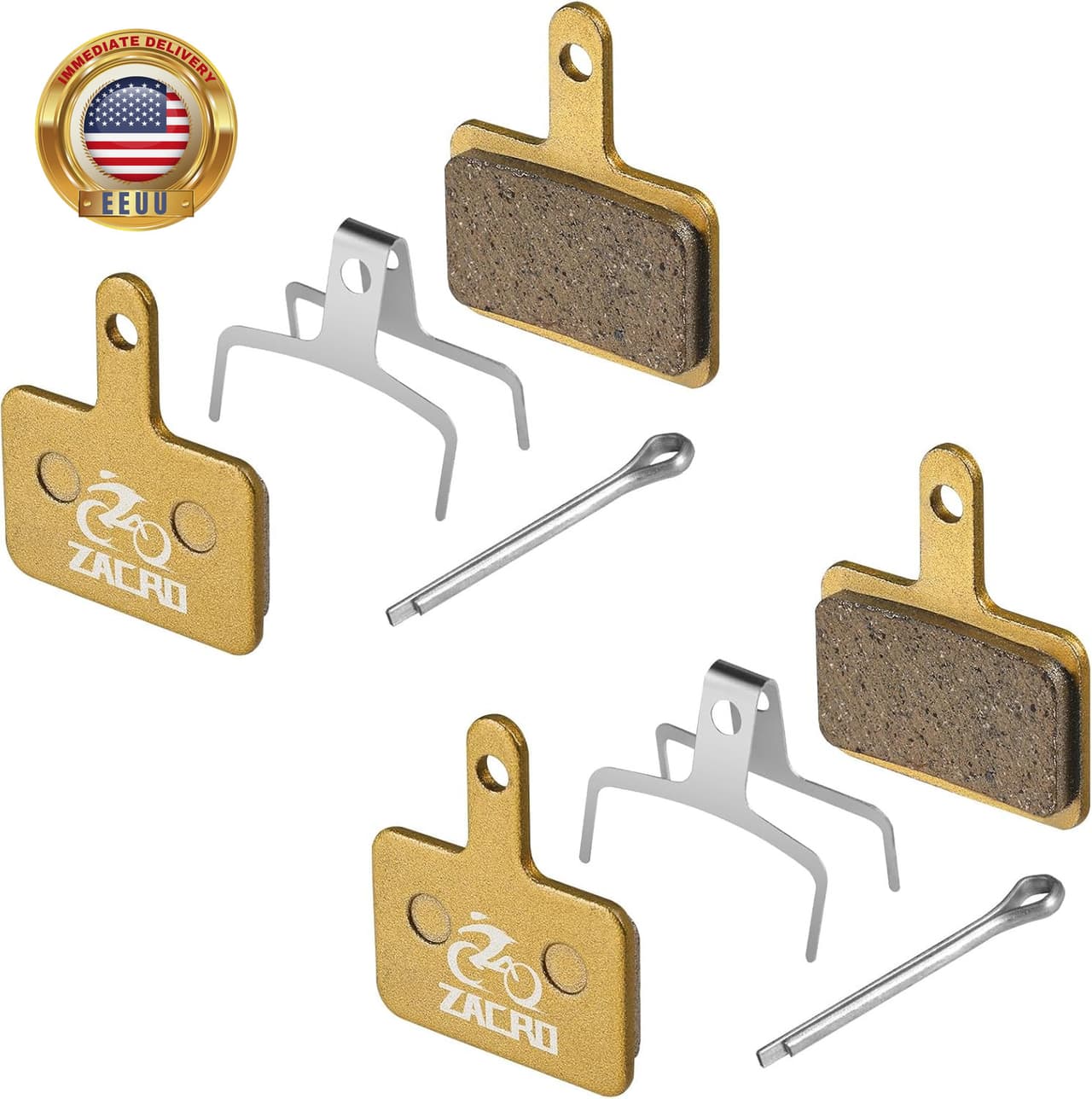 2/4 Pairs Bike Brake Pads, Ceramic Bicycle Disc Brake Pads Fit for Tektro Shiman