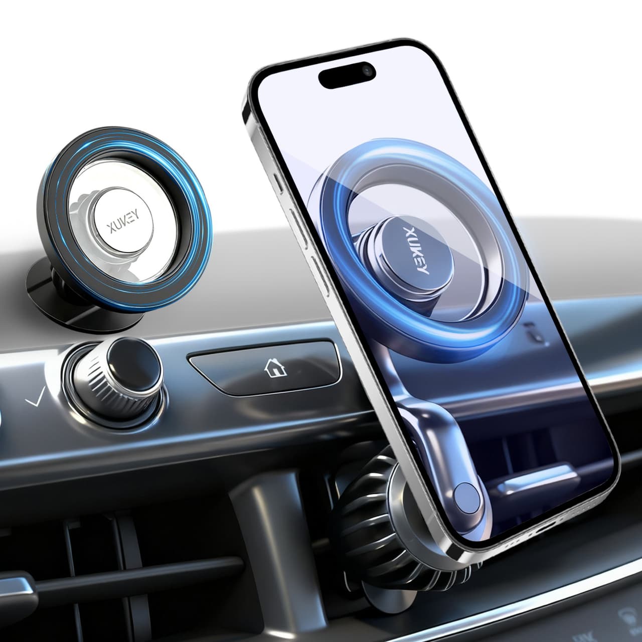 Magsafe Magnetic Air Vent & Dashboard Car Mount Cell Phone Holder 4 iPhone 17 16