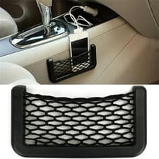 Car Seat Side Storage Net Pocket Phone Holder Elastic Mesh Organizer Bag