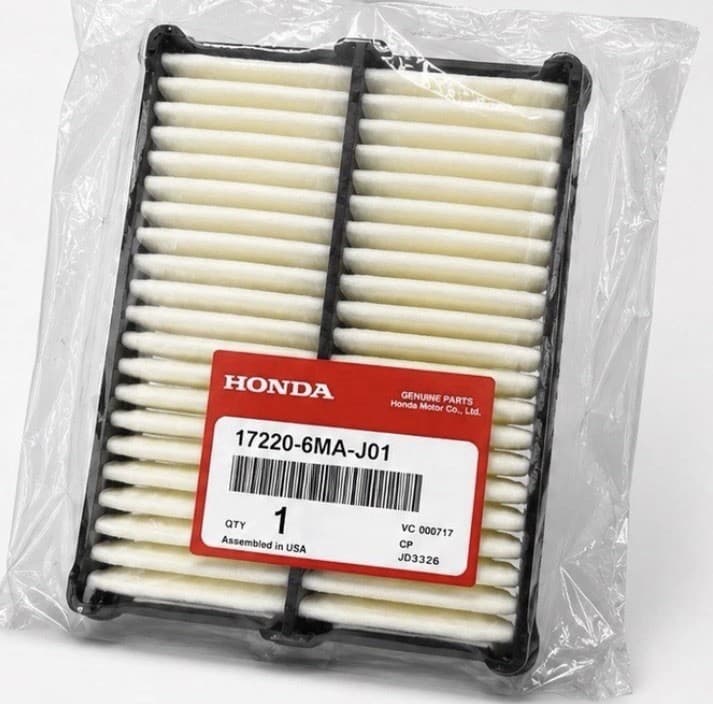 Genuine OEM Honda Engine Air Filter 17220-6MA-J01 - Hybrid Accord, Civic, & CR-V
