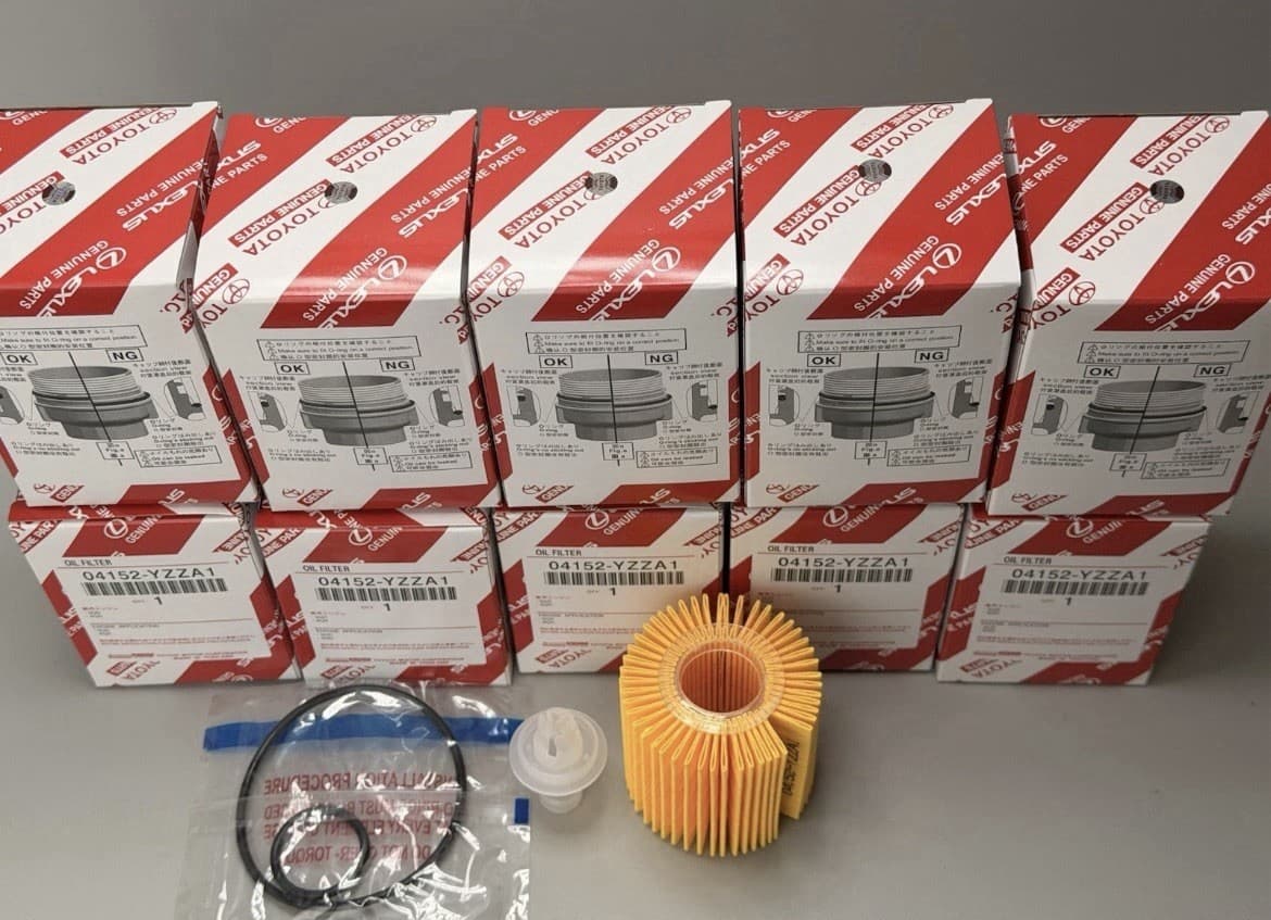 10 Pack Toyota Lexus Genuine OEM Oil Filter Elements 04152-YZZA1 fast shipping