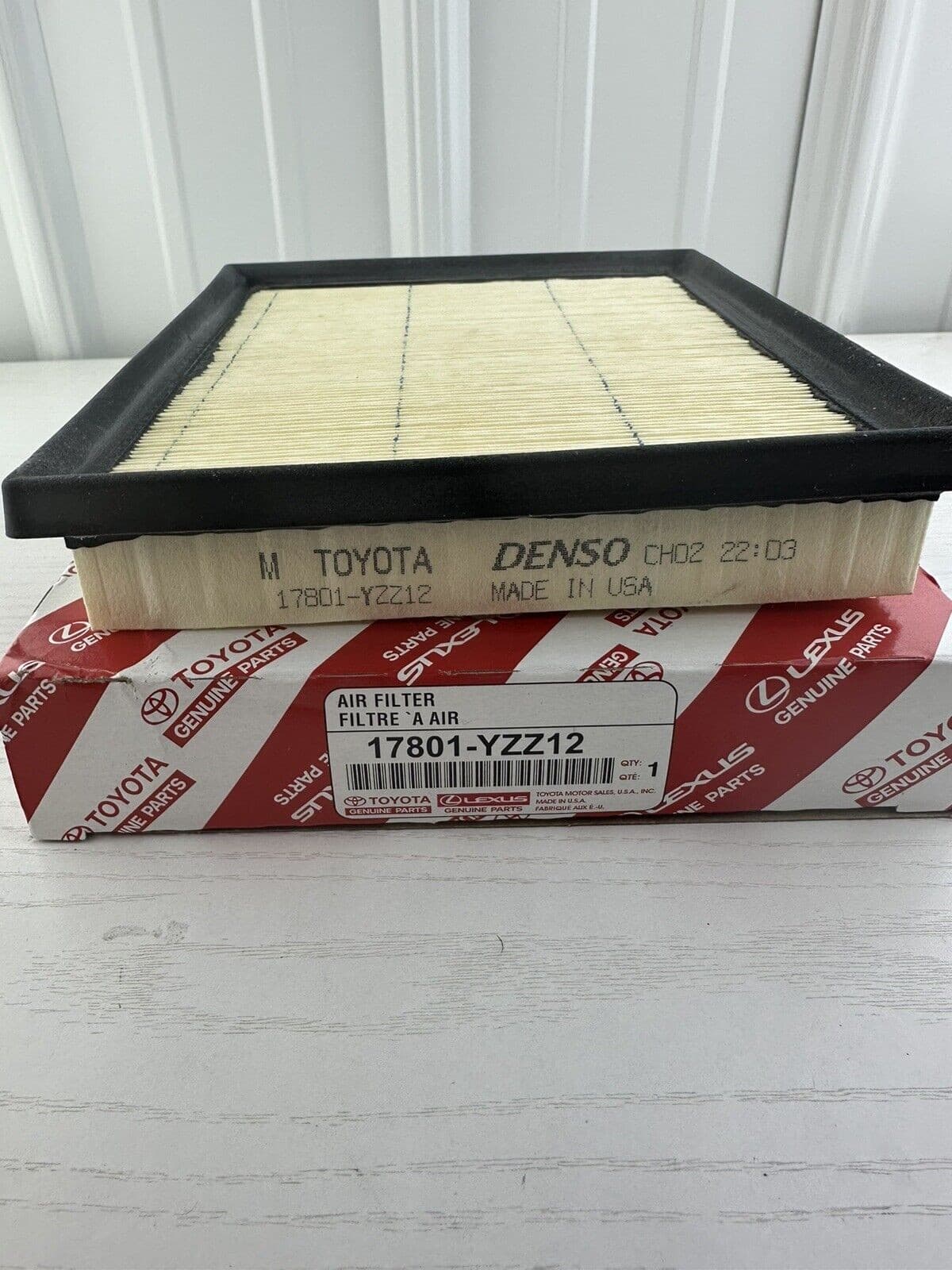 Genuine TOYOTA Engine Air Filter 17801-37021 17801-YZZ12 1780137020 OEM USA