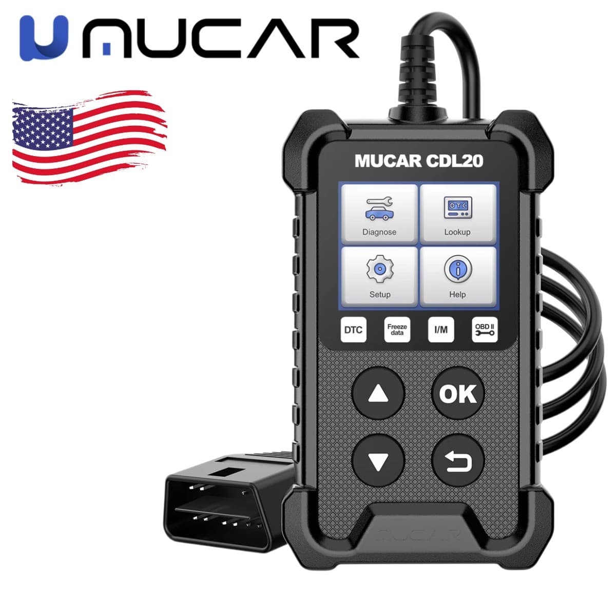 MUCAR CDL20 Car OBD2 Scanner Fault Diagnostic Tool Reading Clean Codes USA 2026