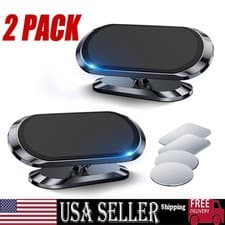 2pcs Magnetic Car Dashboard Mount Holder Stand For Phone Samsung Galaxy iPhone