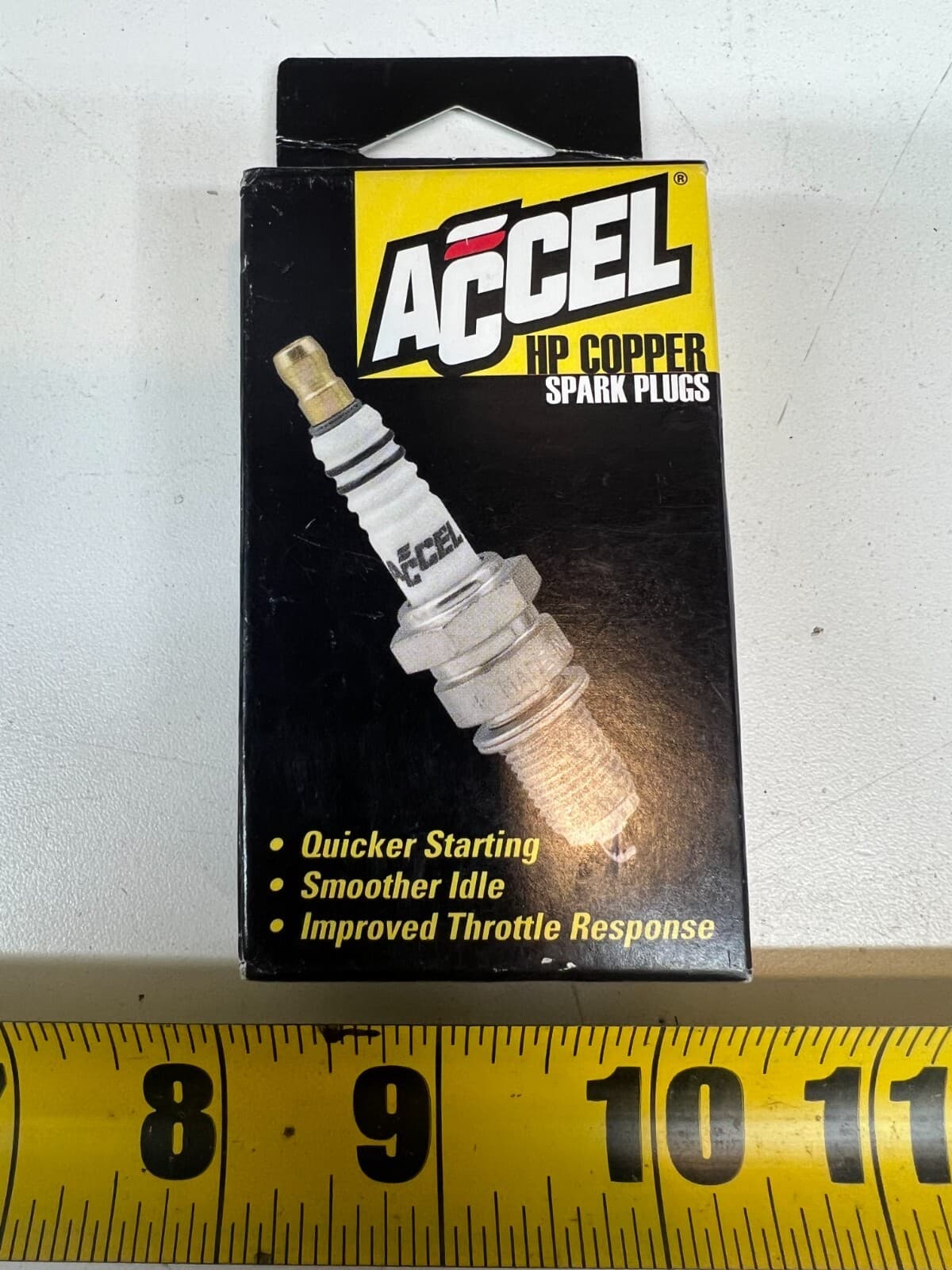 (Pack of 2) Accel Y2410P Platinum Motorcycle Spark Plugs Gap .040" U-Groove HP