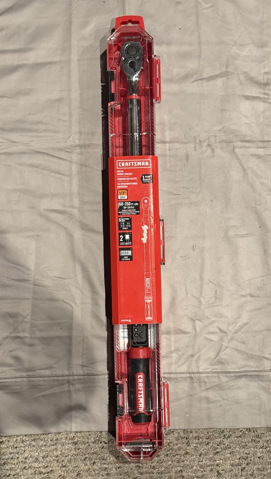 Craftsman CMMT99436 1/2 inch Drive Digital Torque Wrench - Brand New