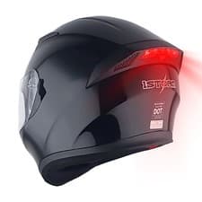 1Storm Motorcycle Dual Visor Full Face Helmet Mechanic with LED Tail Light