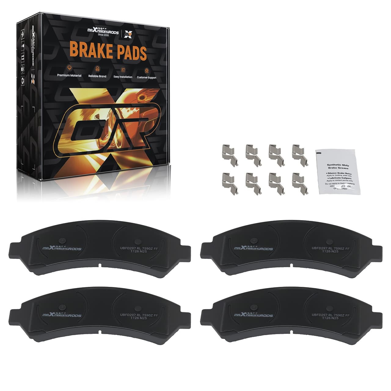Front Ceramic Brake Pads Set for Chevrolet Blazer S10 Gmc Jimmy Sonoma 1997-2005