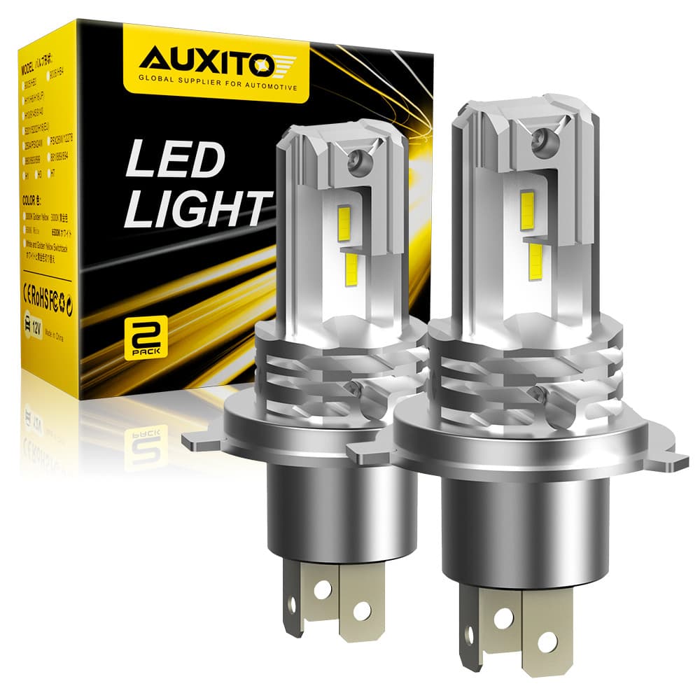 AUXITO H4 9003 LED Headlight Bulbs Hi Low Beam Conversion Kit 6500K White Canbus
