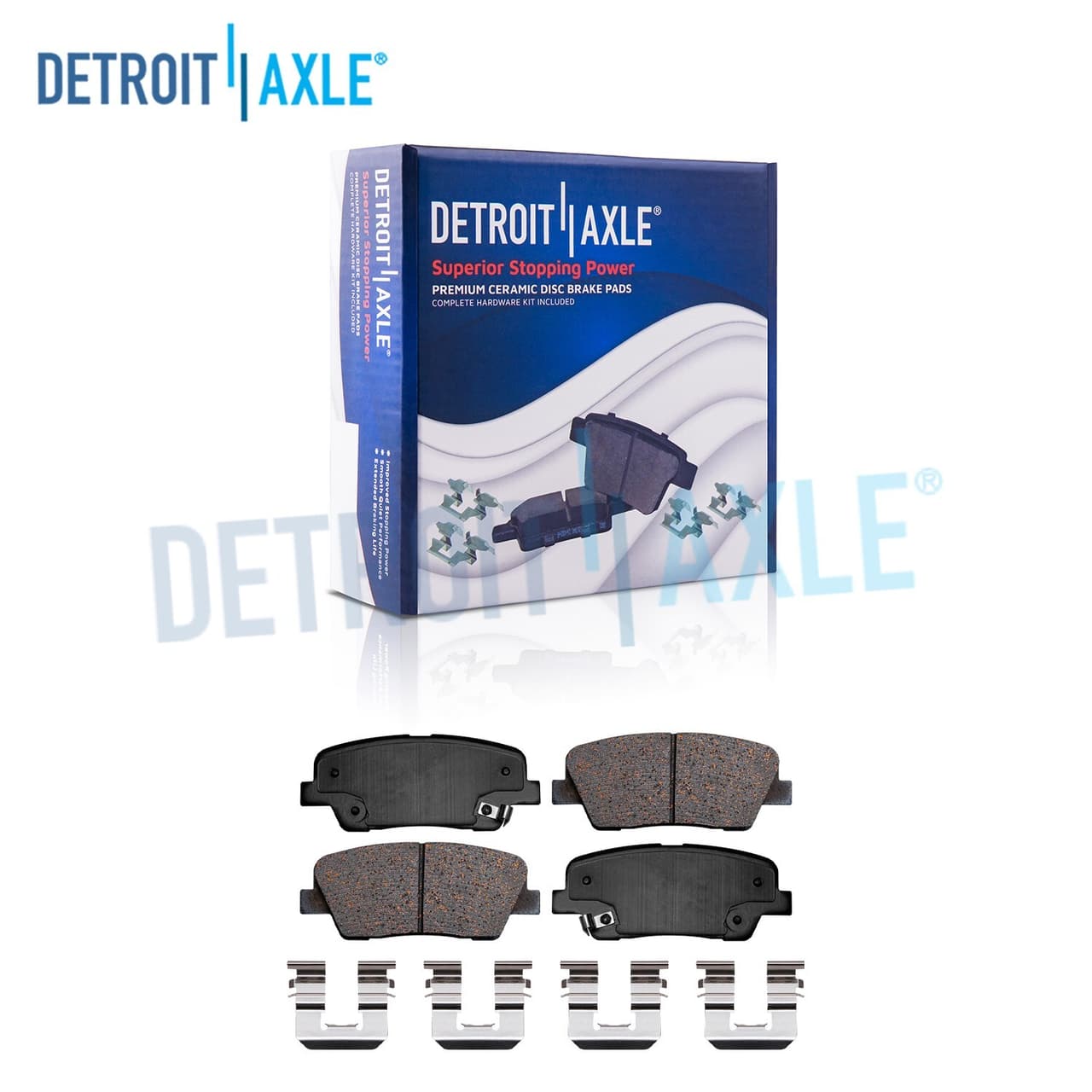 Rear Ceramic Brake Pads Set for 2010 2011 2012-2015 Hyundai Santa Fe Kia Sorento