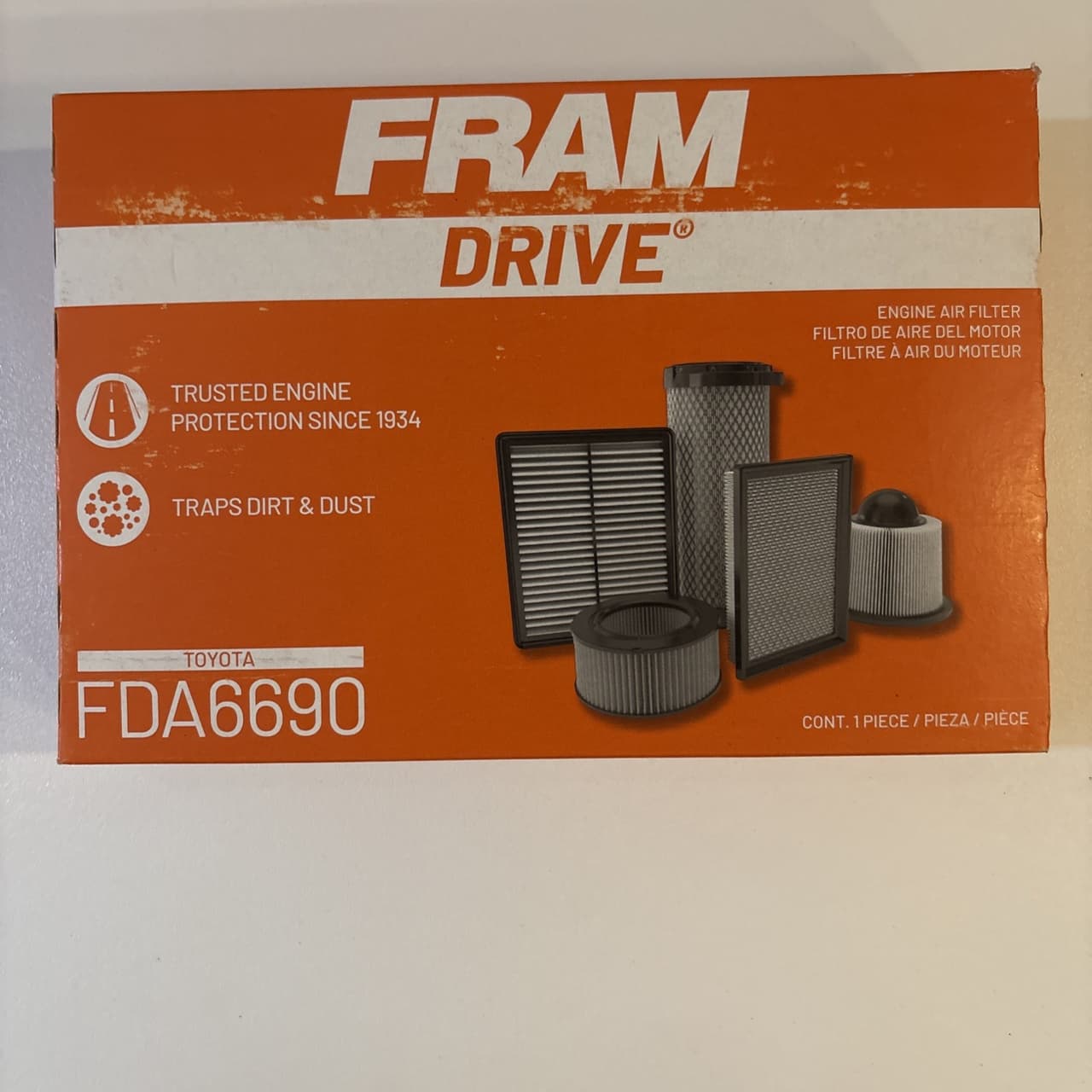 FRAM Drive Engine Air Filter: FDA6690
