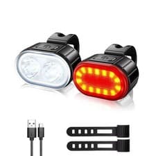 1000LM Bicycle LED Front Light USB Rechargeable Smart Sensor Rear Light