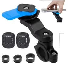 360° Rotatable Bike & Motorcycle Phone Holder Stand Secure Mount Bracket