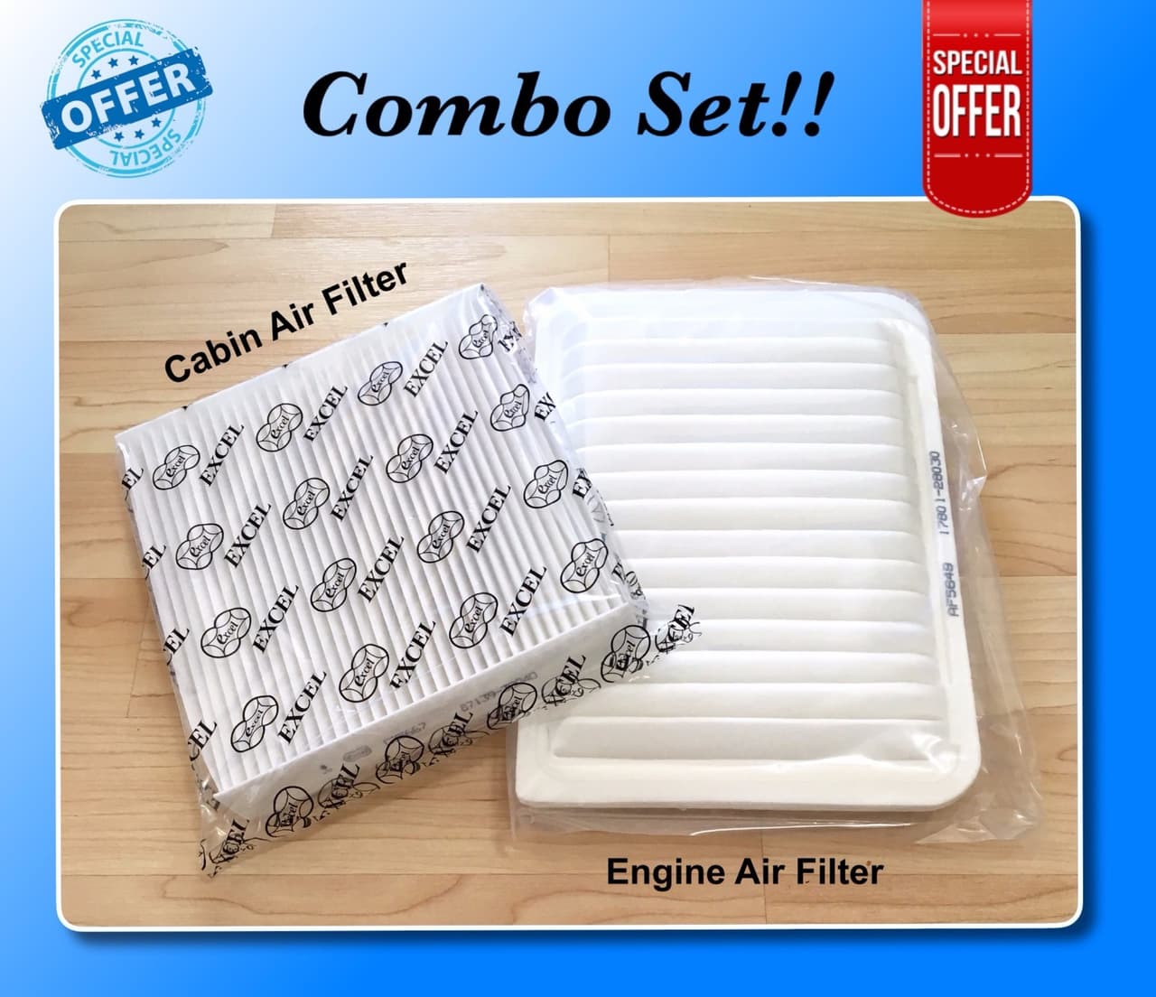 COMBO SET FOR CAMRY VENZA 4 CYL Engine & Cabin Air Filter A5649 C35667 US Seller