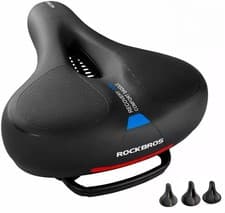 ROCKBROS Bike Seat Comfort Bike Saddle Mountain Bike Soft Wide Bike Seat Cushion