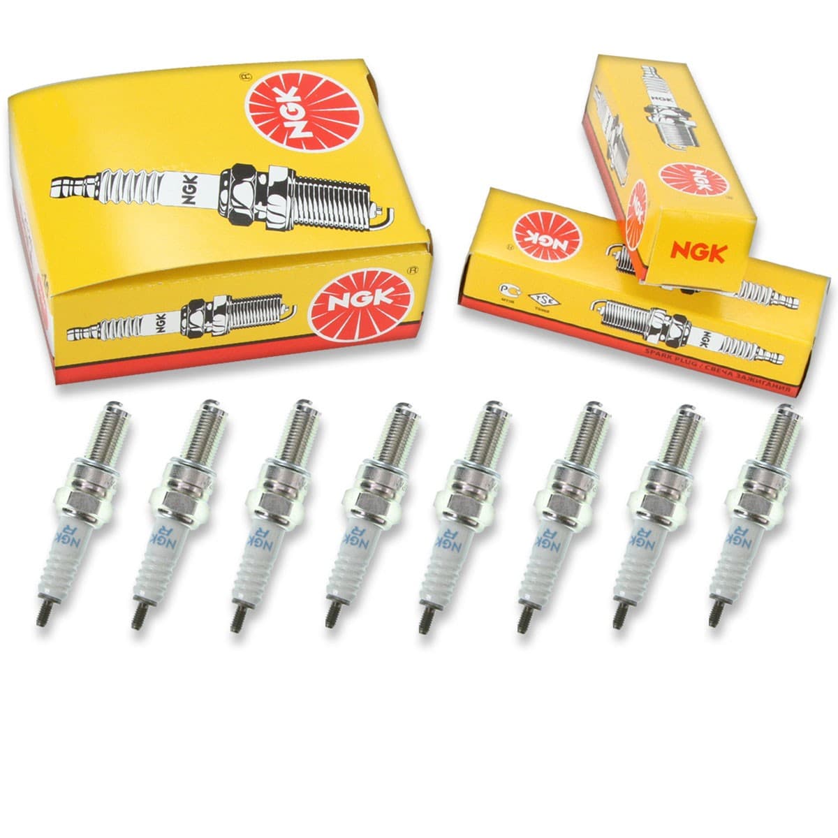 8pcs NGK 6264 Standard CR10E Motorcycle Spark Plug Tune Up Kit Set rz