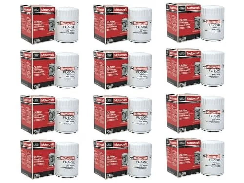 12 Pack Motorcraft FL500SB12 Oil Filter for Ford F-150 3.5L/5.0L/5.2L 2015-2020