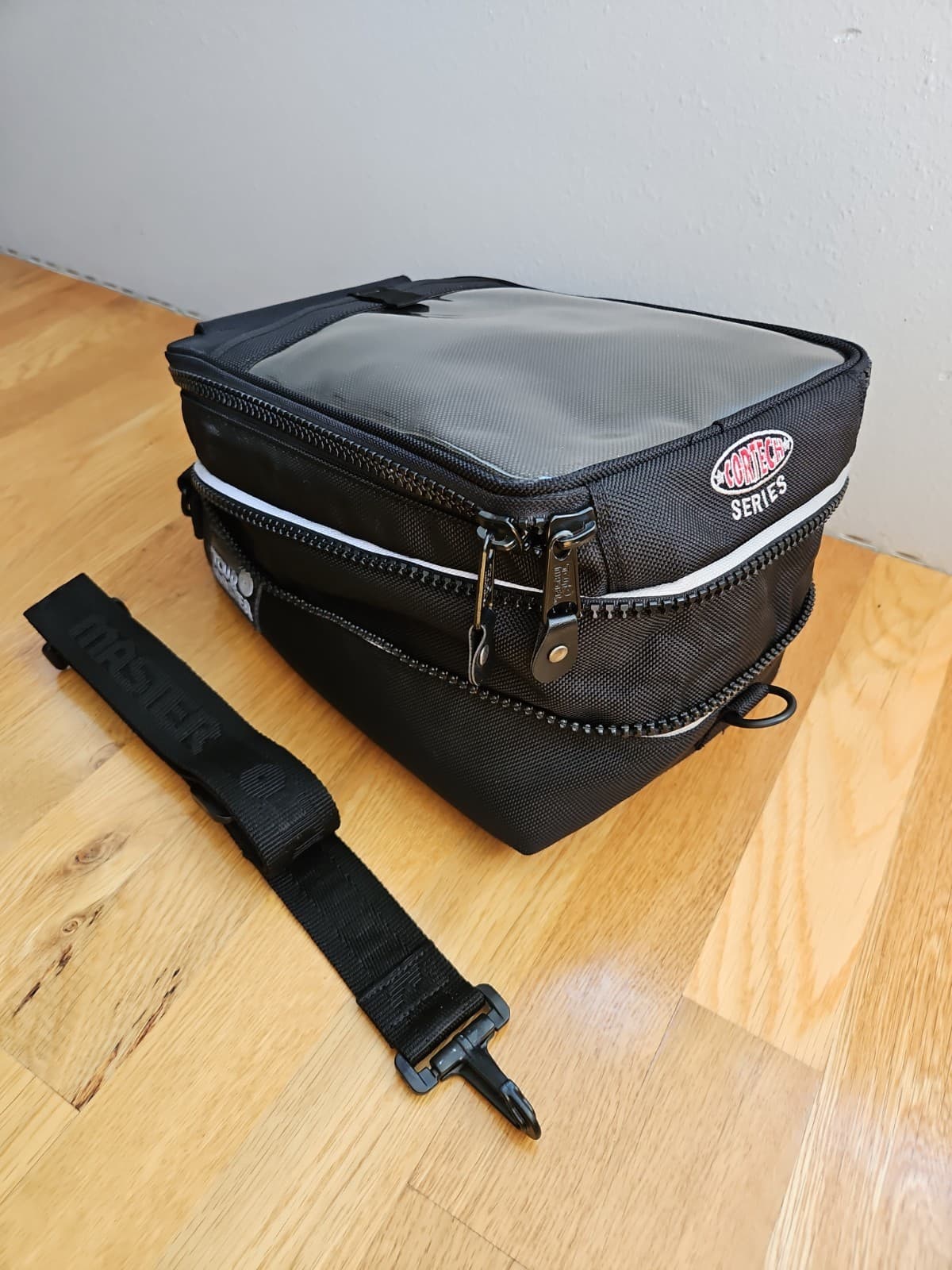 Tour Master Cortech Magnetic Mount Motorcycle Tank Bag Black Expandable 11x8x7"