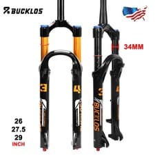 26/27.5/29” XC/AM/MTB Bike Air Suspension Fork Straight/Tapered 140mm Travel