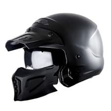 1Storm Motorcycle Full Face Helmet Open Face Helmet with Smoked Shield HKY881S-E