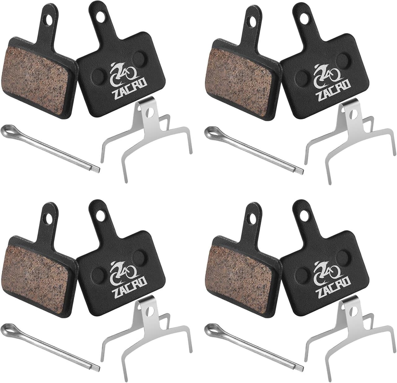 2/4 Pairs Bike Brake Pads, Ceramic Bicycle Disc Brake Pads Fit for Tektro Shiman