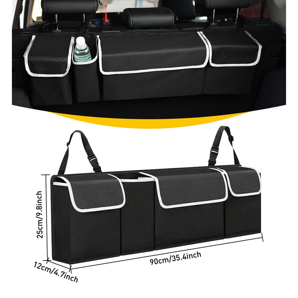 Universal Car Back Seat Storage Bag 4 Pocket Trunk Oxford Cloth Cargo Organizer