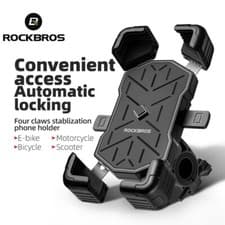 ROCKBROS Bike Handlebar Cell Phone Holder Mount Universal Motorcycle  4.5-7.2”
