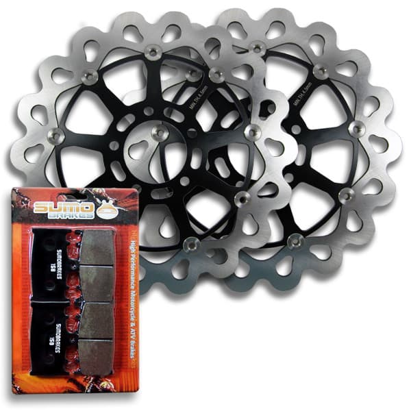 Front Brake Rotor+Pads for Suzuki GSXR600 [97-03] GSXR750 [00-03] TL1000 S 97-01