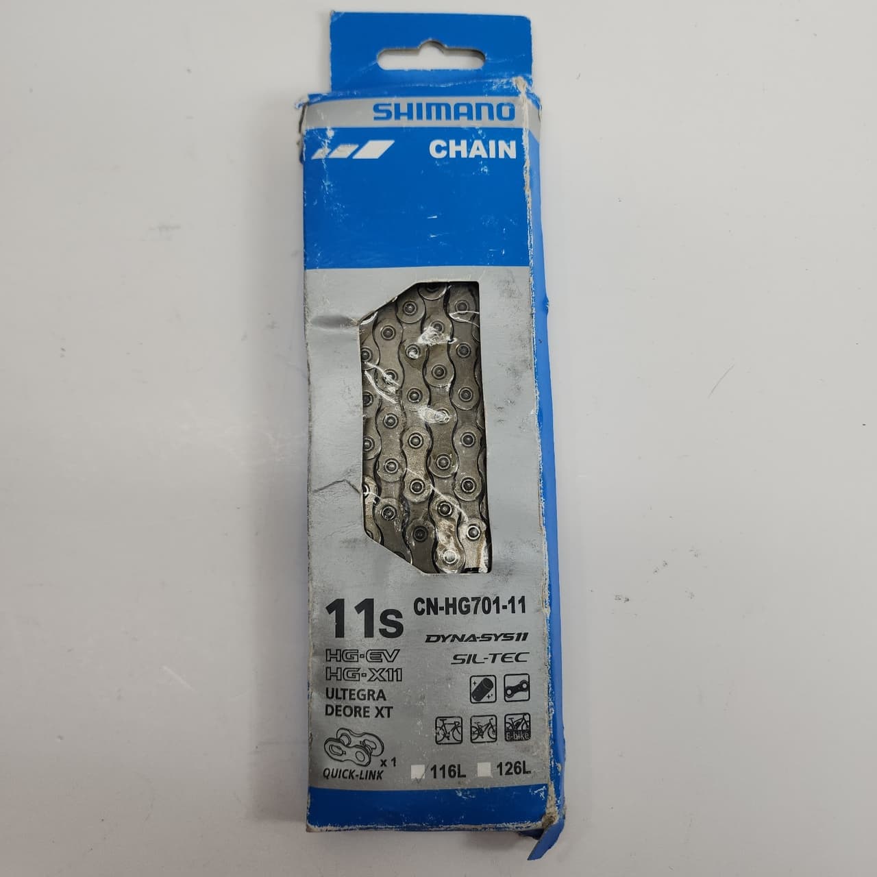 Shimano CN-HG701-11 11S 116L Road Bike Chain Grey with Quick-Link