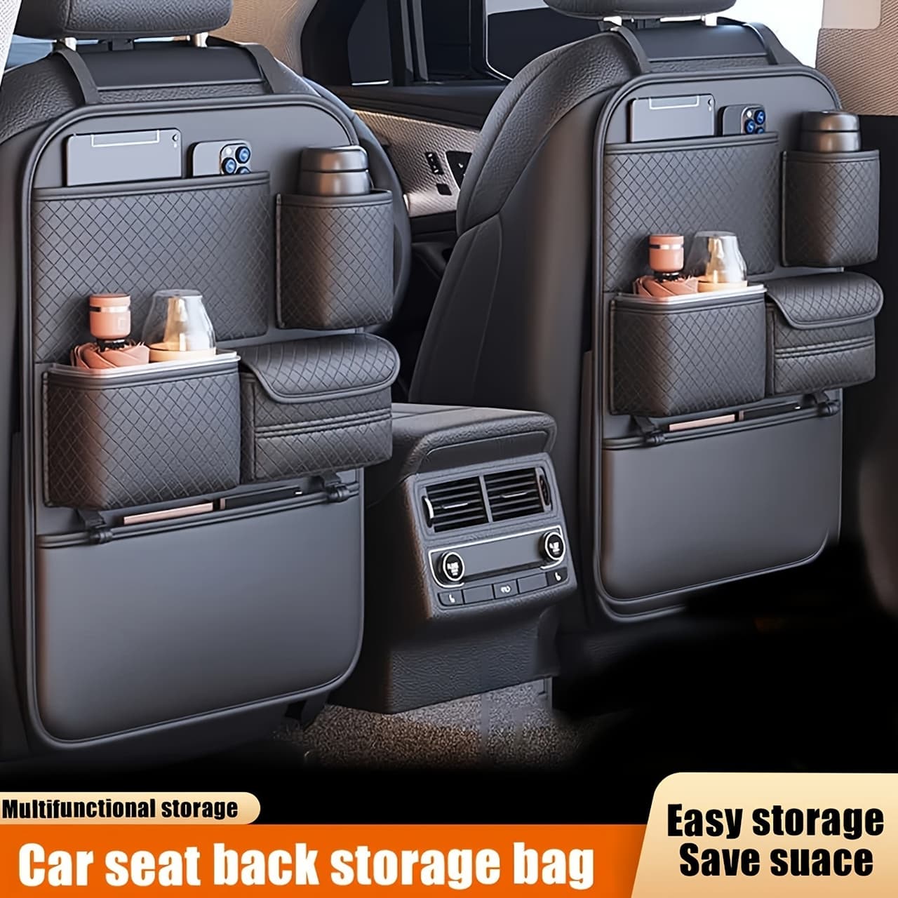 Car Seat Back Organizer - Multifunctional Storage for Car Essentials