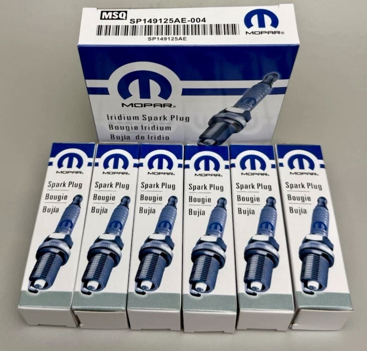 Set of 6 New Iridium Spark Plugs OEM SP149125AE for 2011-2021 Chrysler Jeep 3.6L
