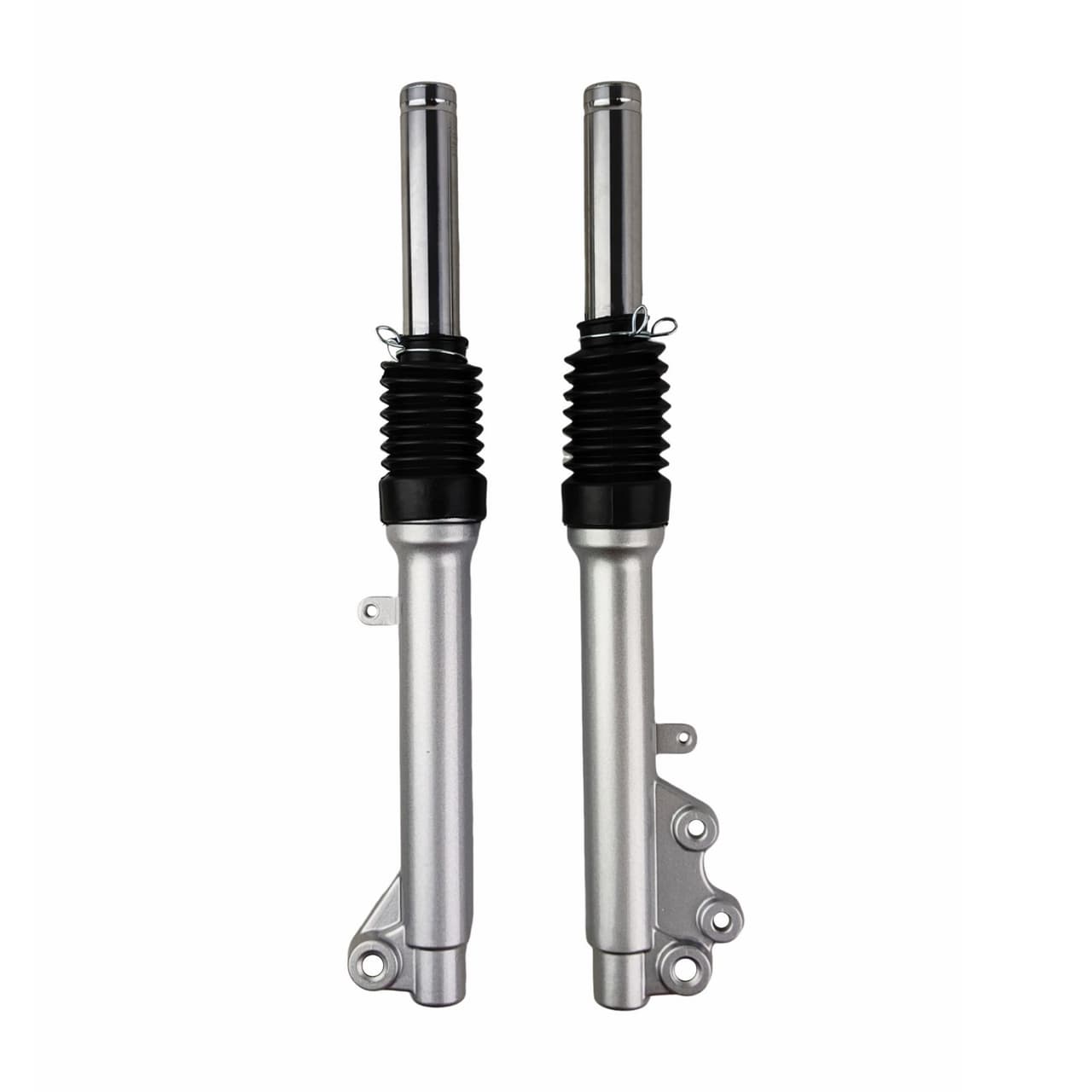 Front Fork Shock Absorber Suspension for GY6 50cc Scooter Moped Silver Pair