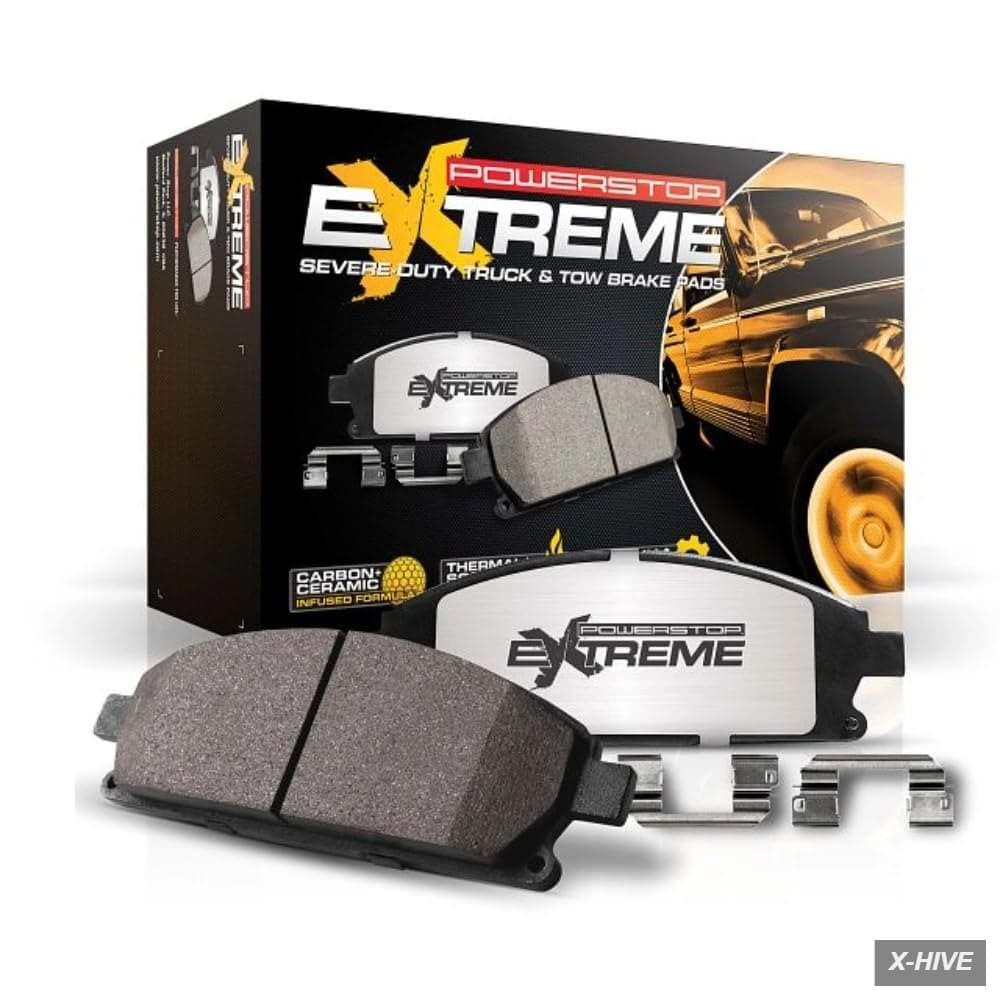 Brake Pads PowerStop Z36 Truck Tow Pad Set Front Carbon-Fiber Ceramic,Metal,1