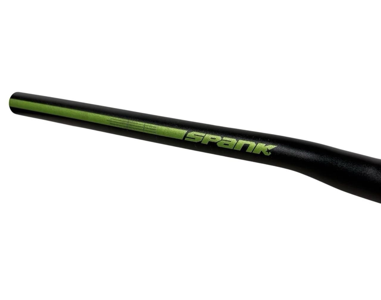 Spank Spoon 800mm Aluminum MTB Handlebar 31.8mm Clamp, 20mm Rise, Green & Black