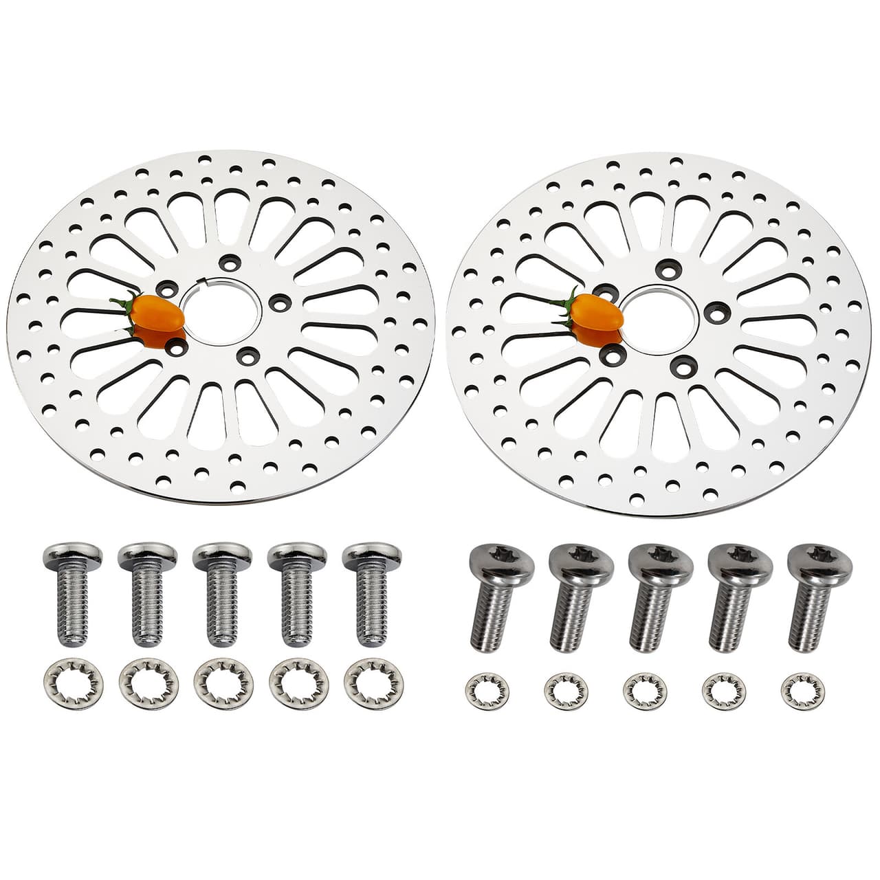 11.5" ( Front & Rear ) Brake Rotors Polished for Harley Heritage Touring Dynas