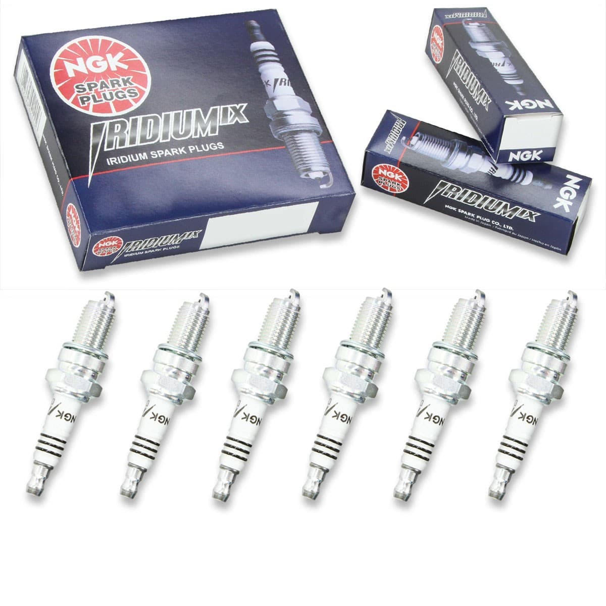 6pcs NGK 7803 Iridium IX DPR7EIX-9 Motorcycle Spark Plug Tune Up Kit Set pi