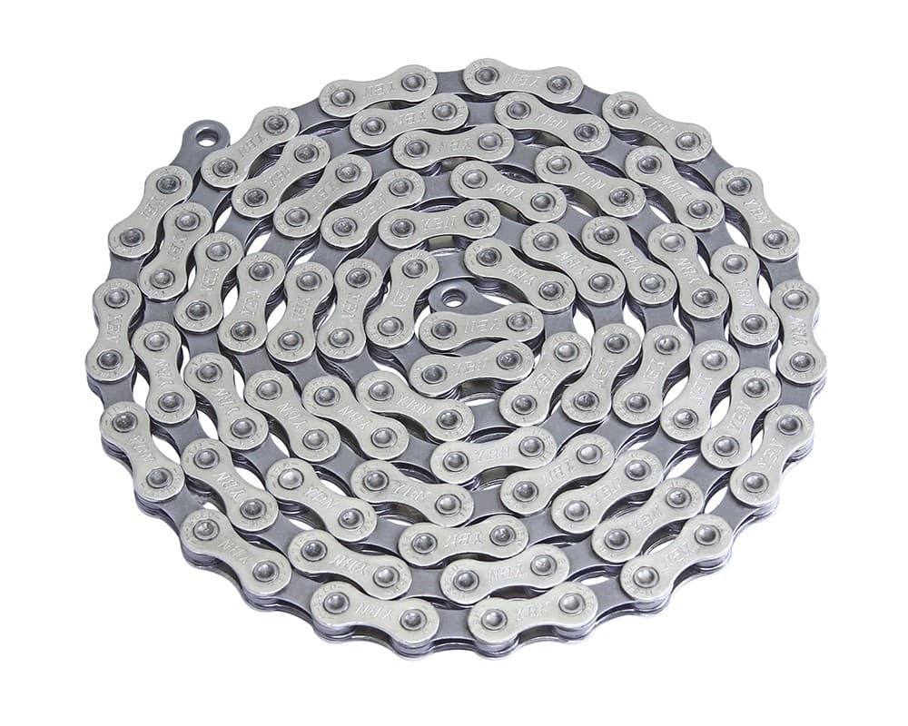 YBN S11S 11 Speed Bicycle Chain 1/2 x 11/128 116 Links Chrome Gray for Road/MTB.