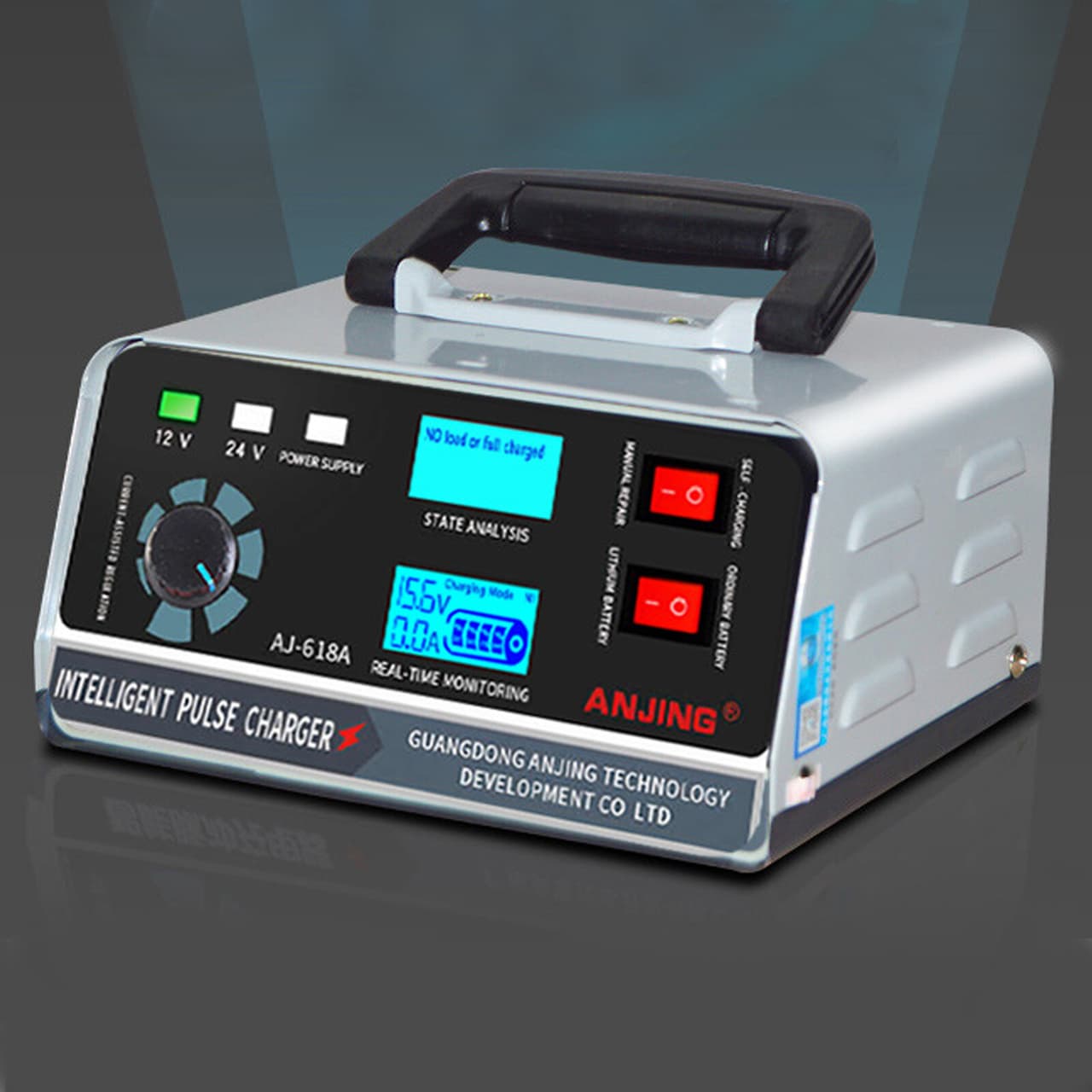 12V/24V 400W Heavy Duty Car Truck Battery Charger Intelligent Pulse Repair Trick