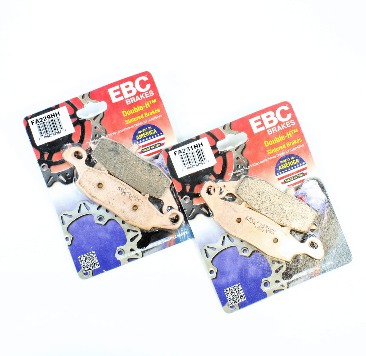 EBC Sintered Brake Pads 2 Pr FA229HH+FA231HH for select Kawasaki Suzuki models