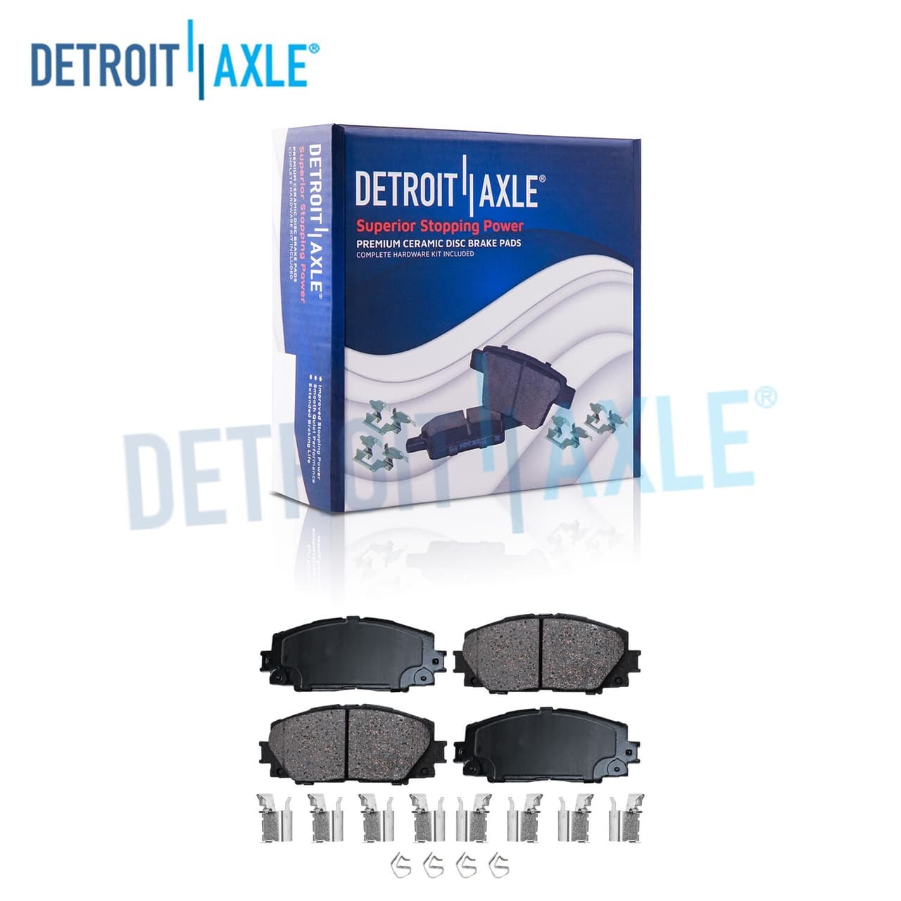 Front Ceramic Brake Pads Set for Toyota 2012 - 2019 Prius C 2007 - 2018 Yaris