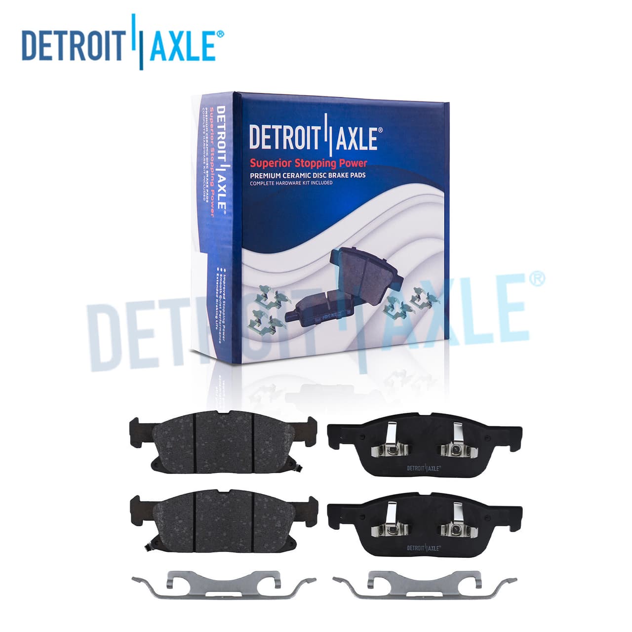 Front Ceramic Disc Brake Pads Set for 2016-2021 Ford Edge Lincoln MKX Nautilus