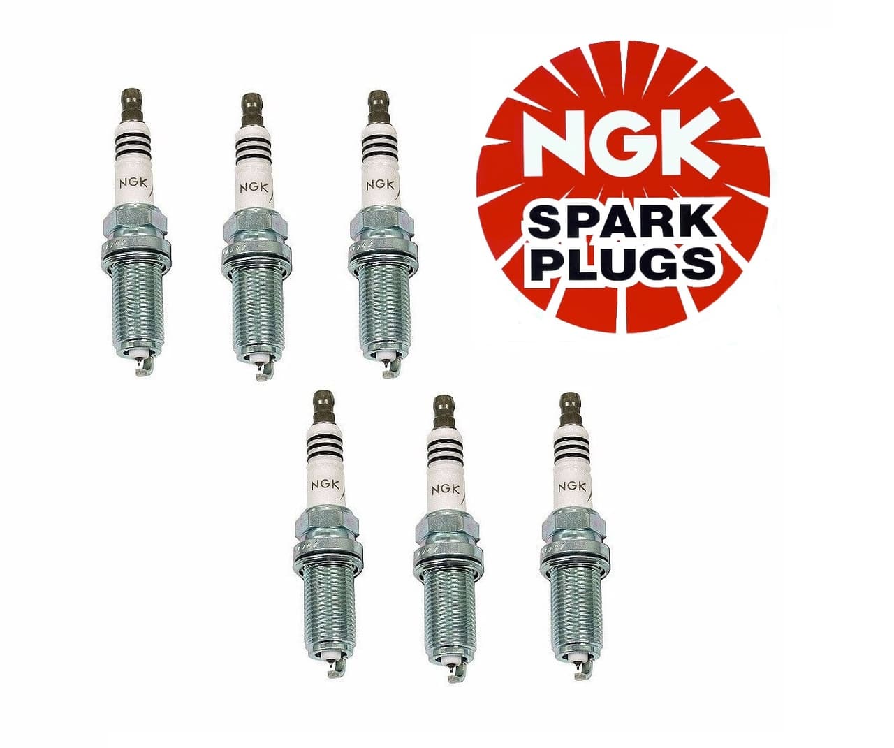 NGK 4469 OEM Iridium Premium Spark Plugs Fine Wire - 6 Pieces Set LFR5AIX11