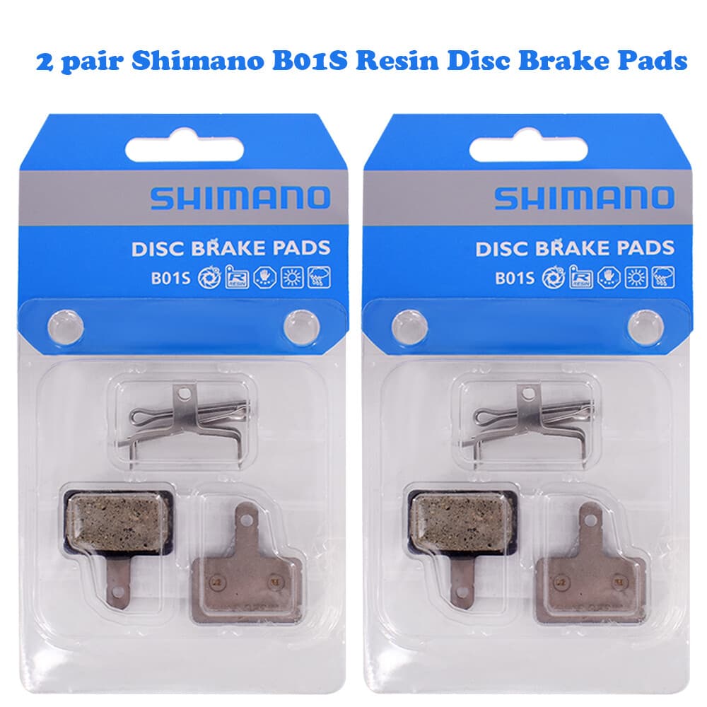 2 pair Shimano B01S Resin Disc Brake Pads For M315 M355 M395 M465 Acera Alivio